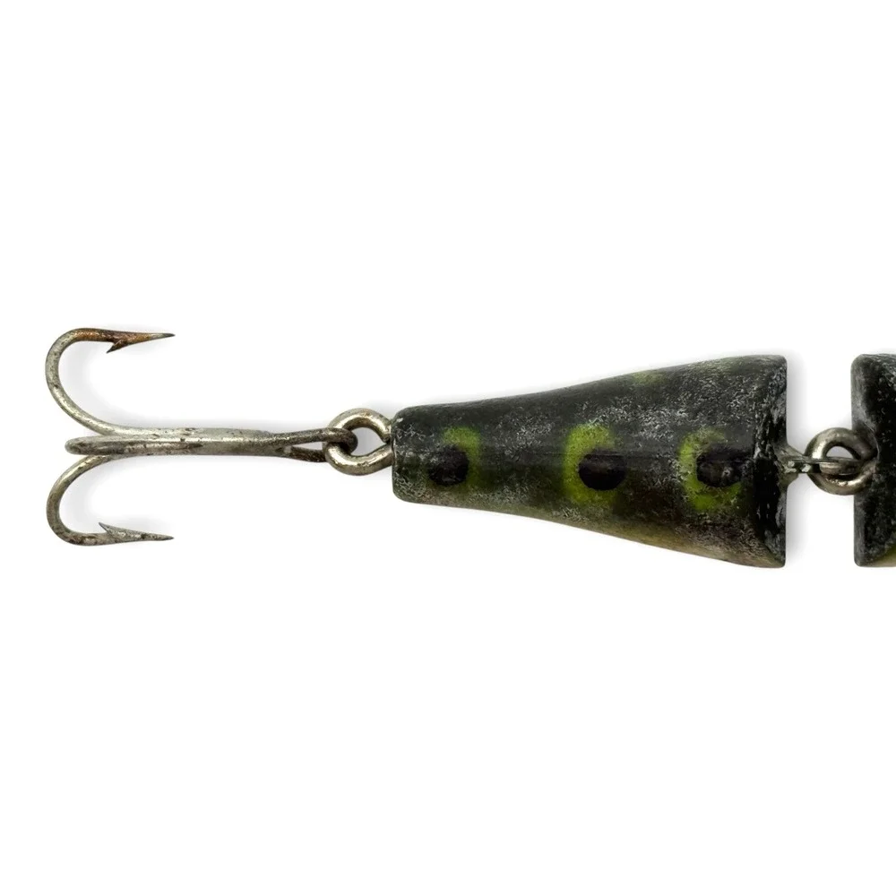 1920s Creek Chub Pikie Jointed Crankbait Perch Fishing Lure Pat 9-7-20 Vintage